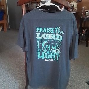 NWOT GRAY  BLESSED GIRL -I SAW THE LIGHT SHIRT